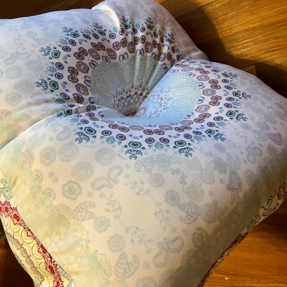 Brand New beautiful Light Blue design to Happiness FLOOR Pillow